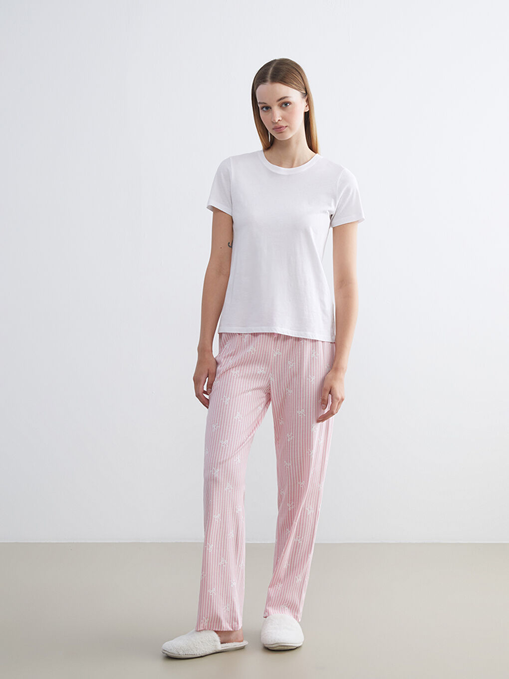 LCW DREAM Woman PINK Pyjama Bottoms -W5BT99Z8-LT3