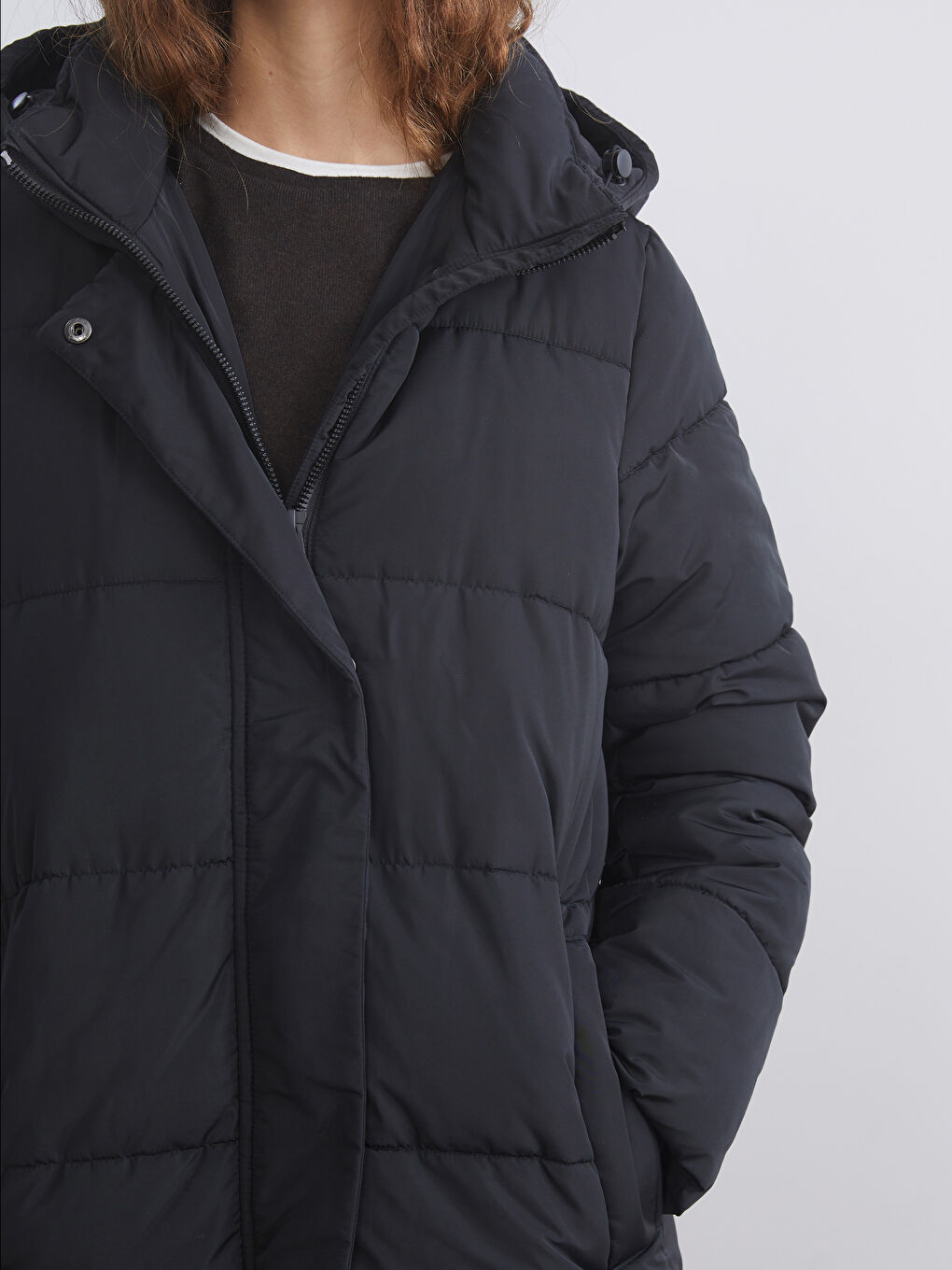 Hooded Women's Puffer Coat-2