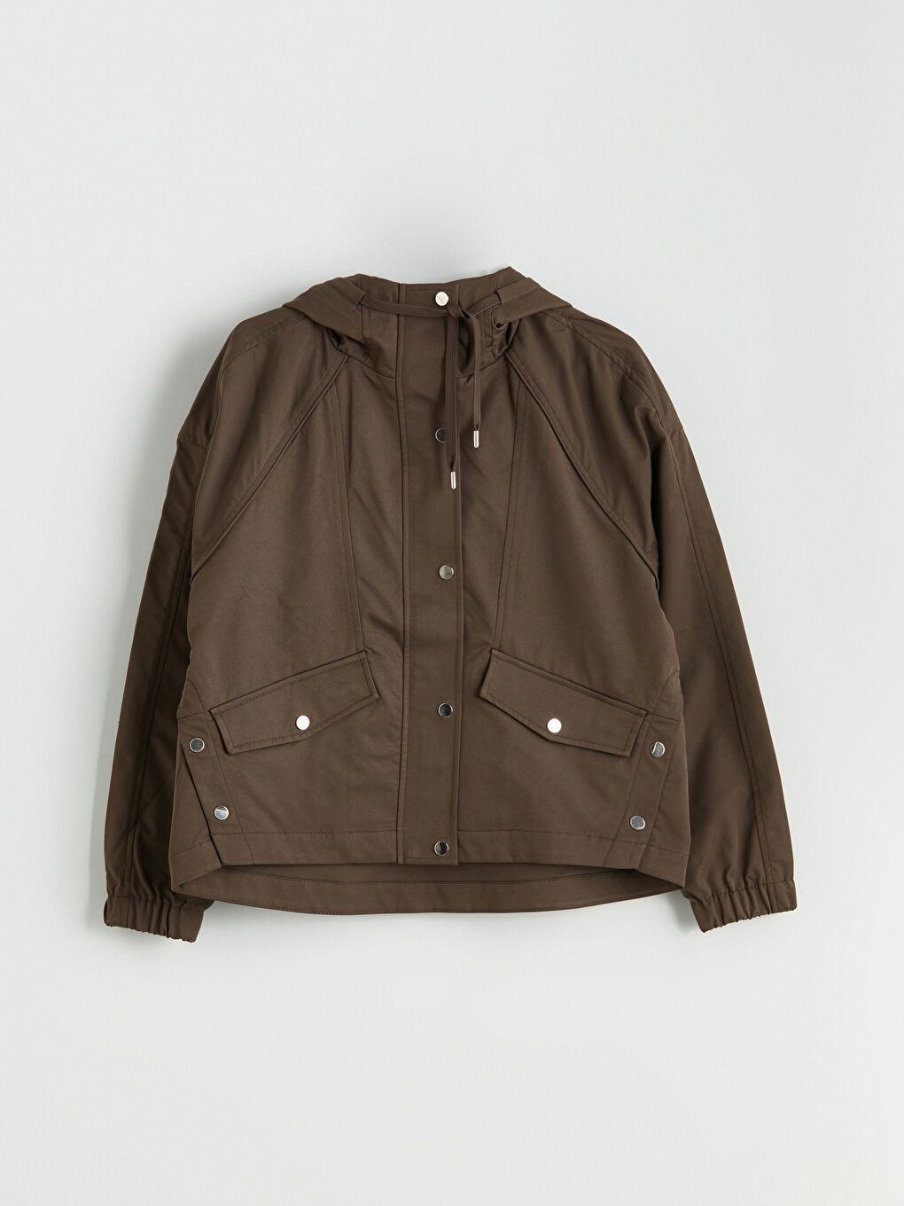 LCW Vision Hooded Oversize Women's Raincoat -W5BU05Z8-CT9