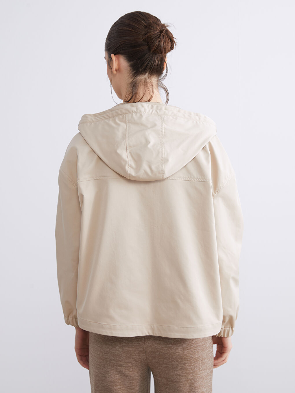 Hooded Oversize Women's Raincoat-4