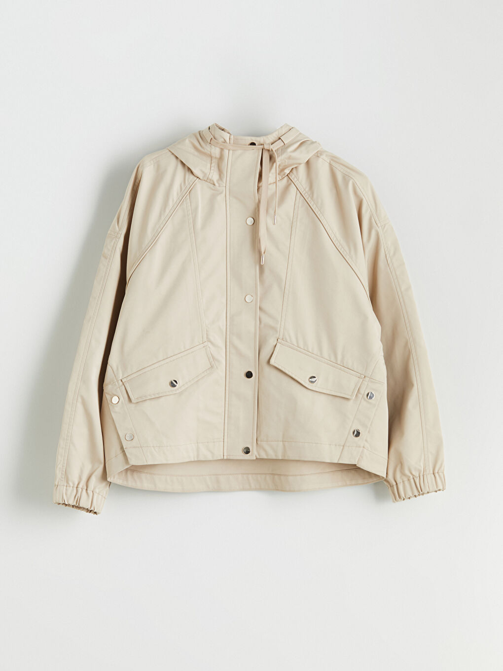 LCW Vision Hooded Oversize Women's Raincoat -W5BU05Z8-SB4