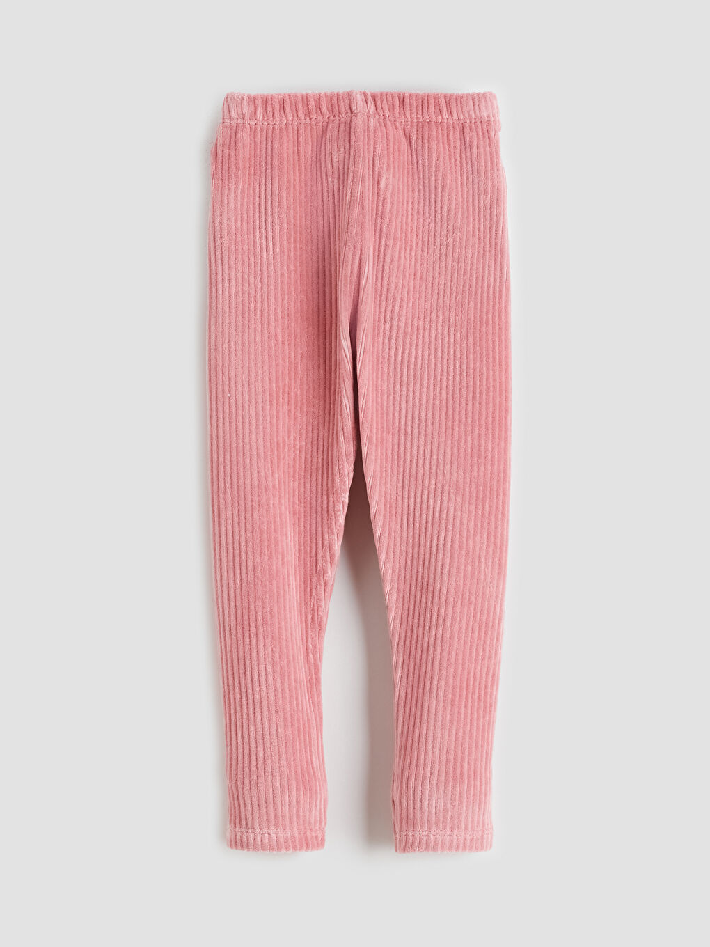 Pembe Fitilli Kadife Kız Bebek Tayt