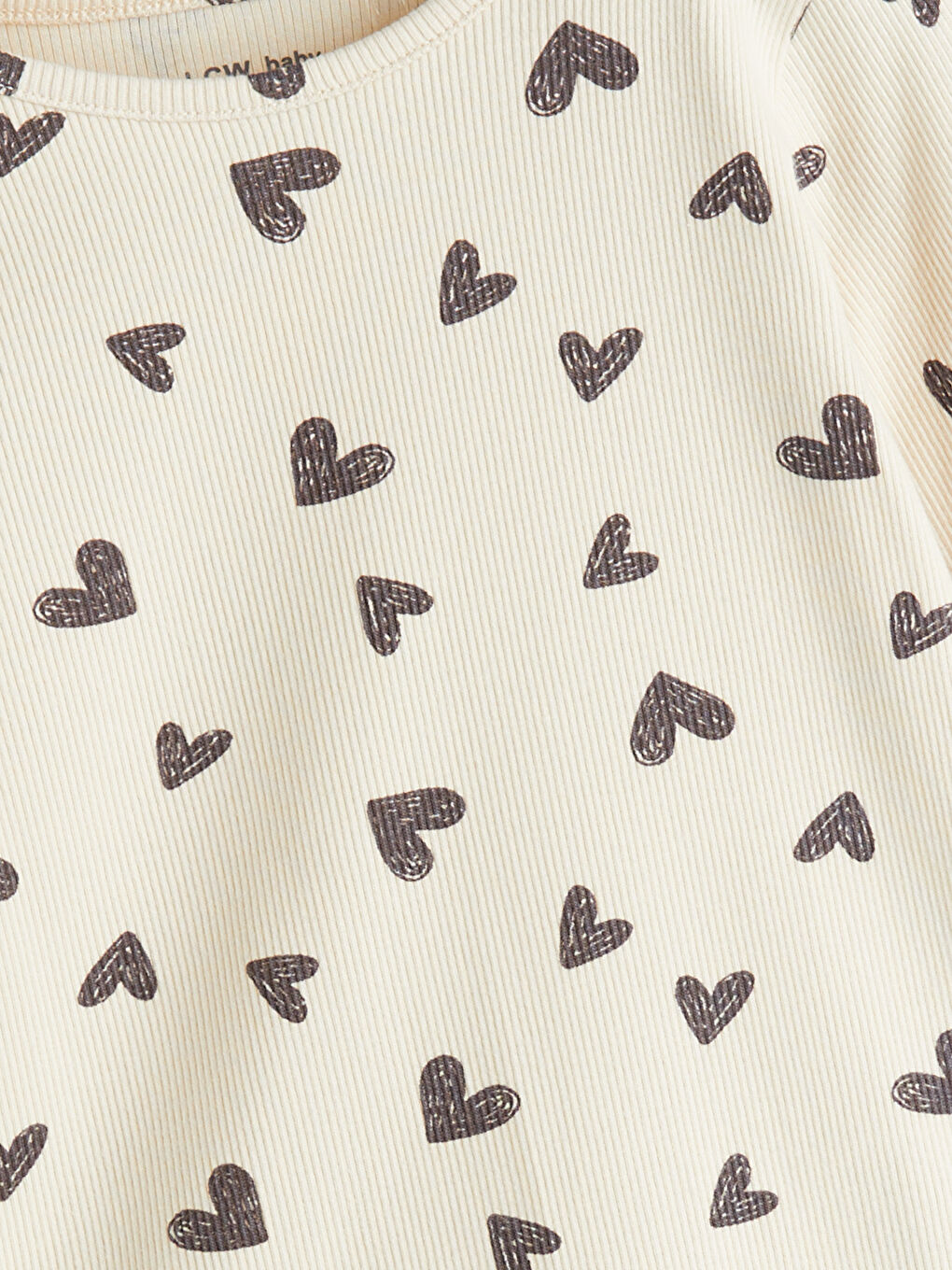 LCW baby Heart Printed Baby Girls' Pyjama Set -W5BU14Z1-LQA