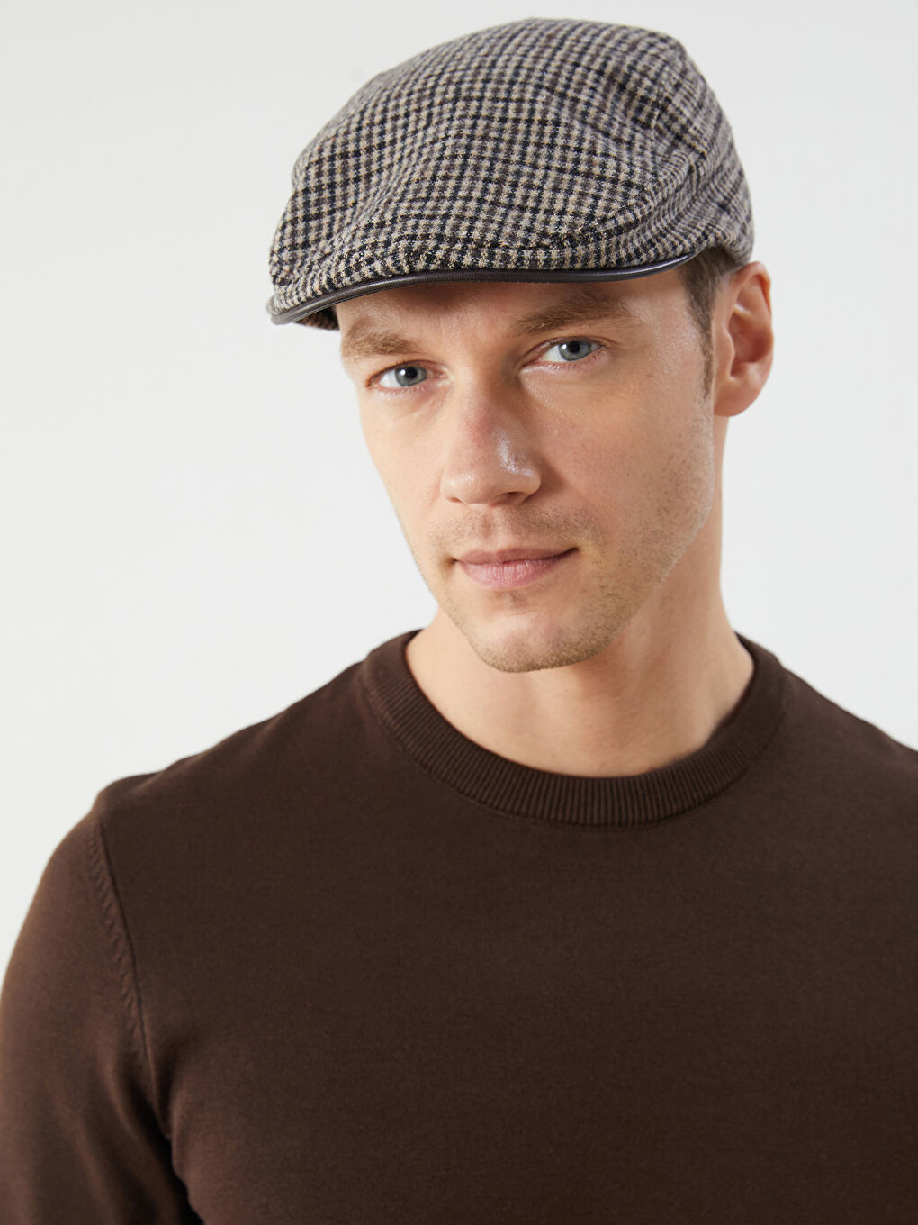 Patterned Men's Flat Cap-2