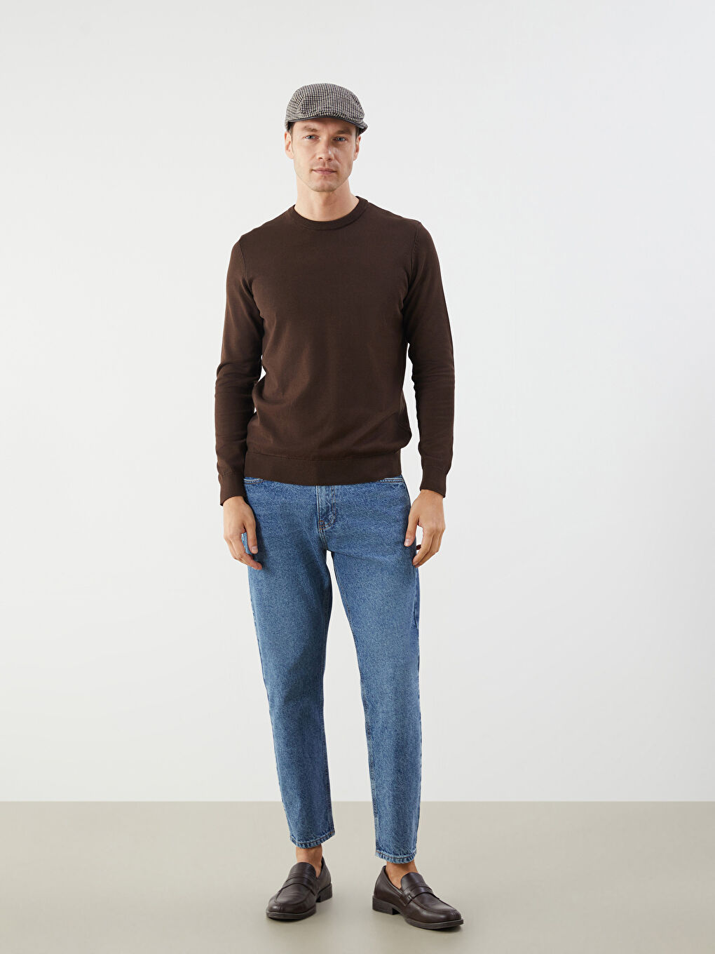 Patterned Men's Flat Cap-3