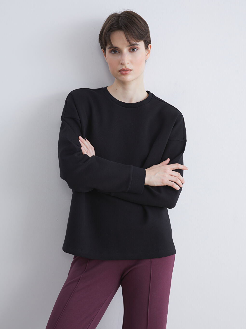 Crew Neck Oversize Women's Sweatshirt