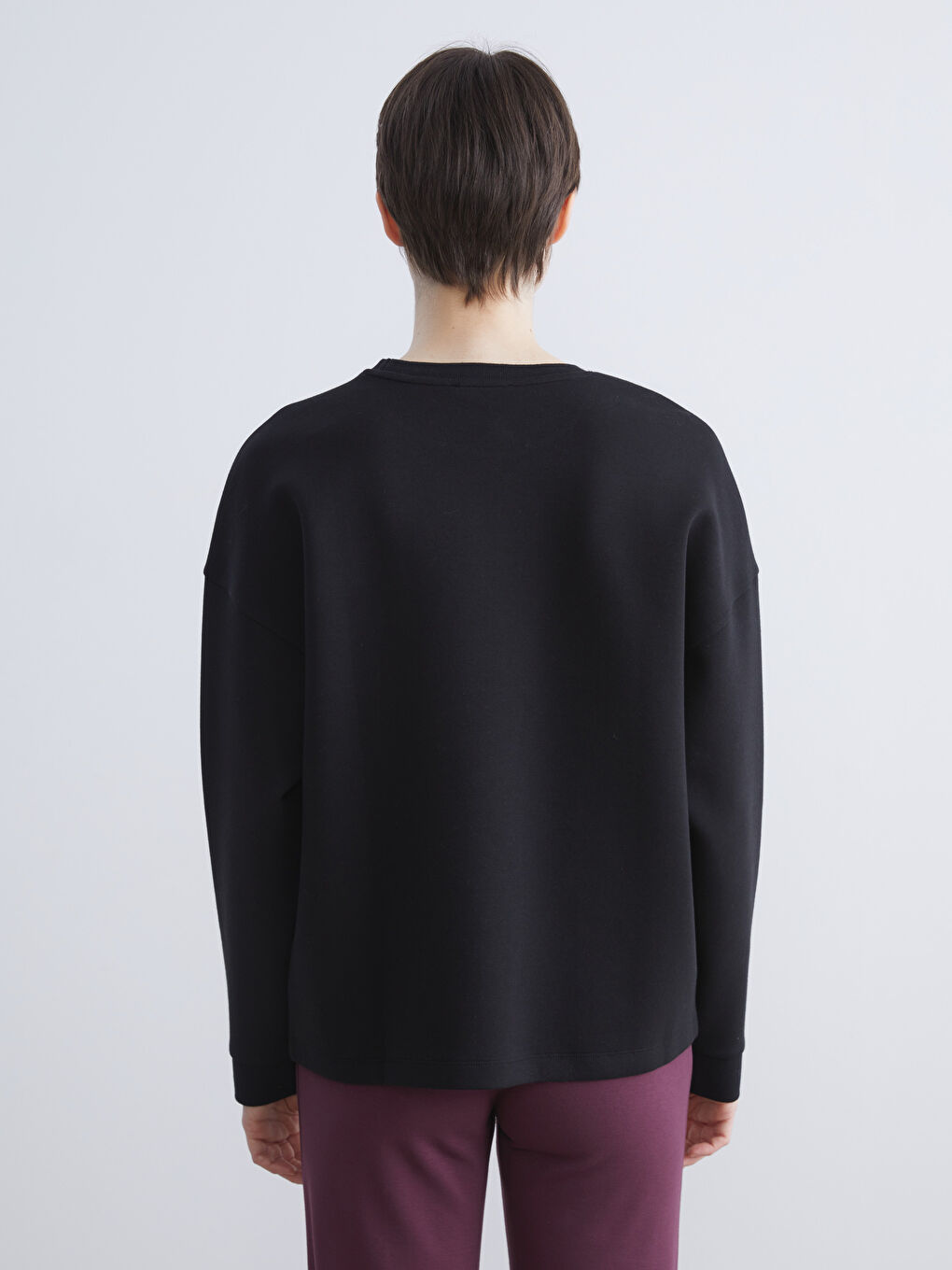 Crew Neck Oversize Women's Sweatshirt-3