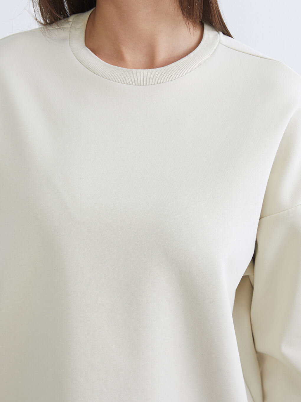 Crew Neck Oversize Women's Sweatshirt-2