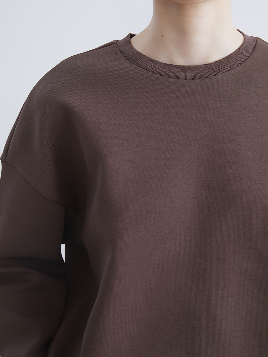 Crew Neck Oversize Women's Sweatshirt-2