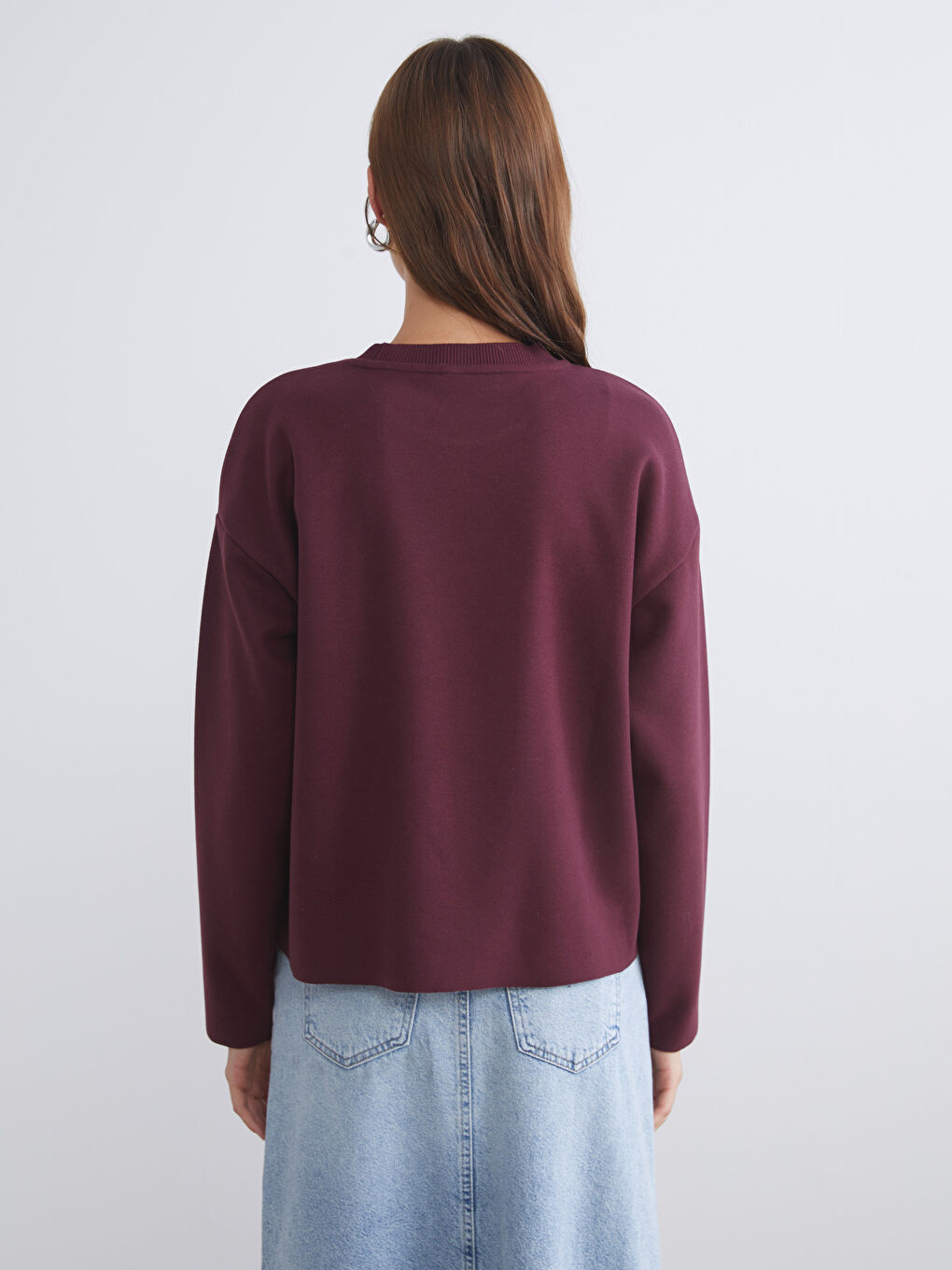 Crew Neck Women's Sweatshirt-3