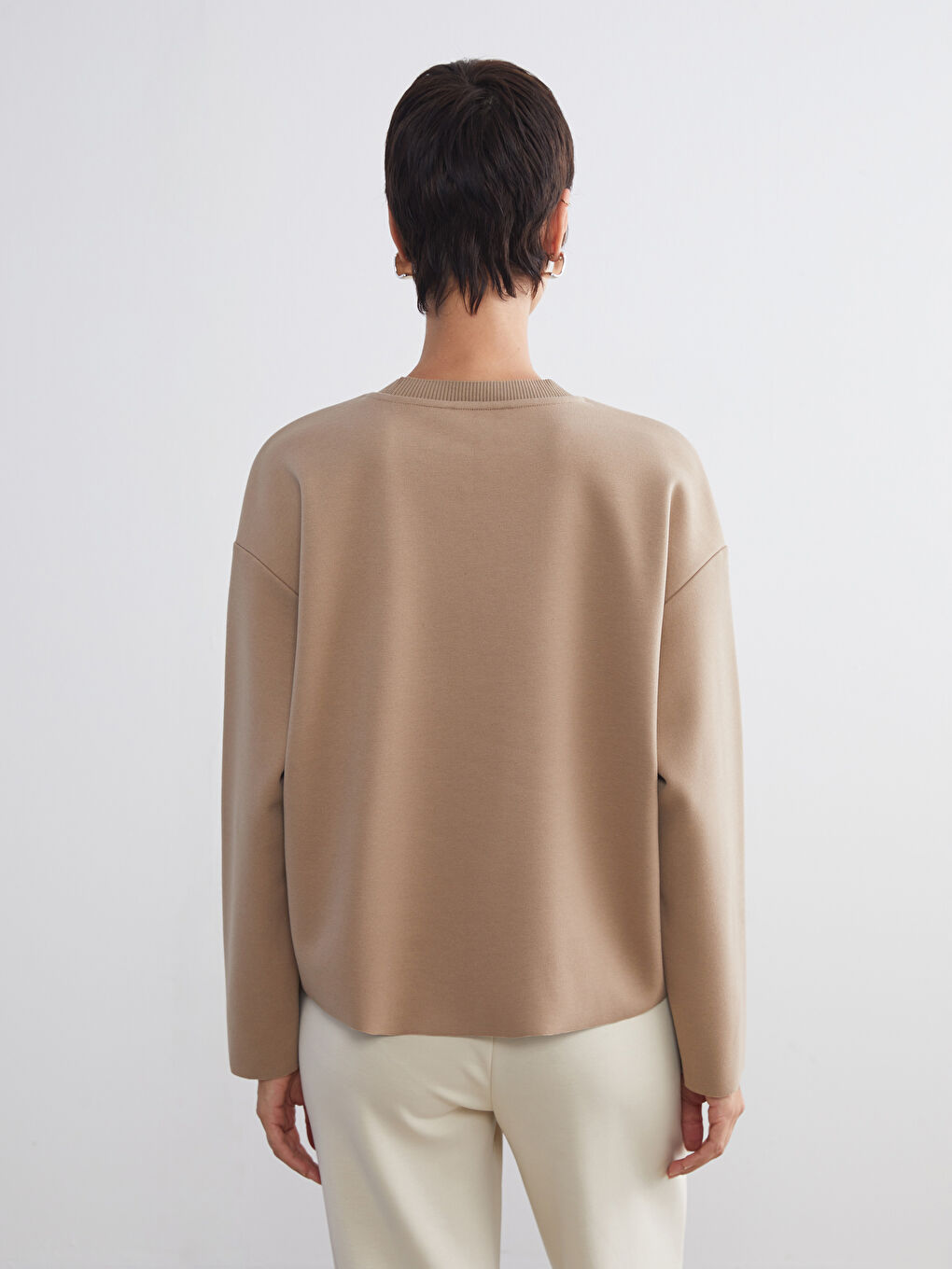 Crew Neck Women's Sweatshirt-3