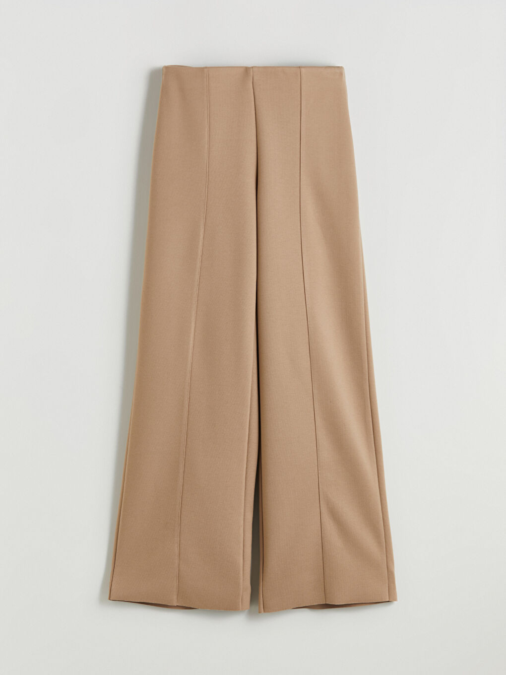 Elastic Waist Wide Leg Women's Trousers-4