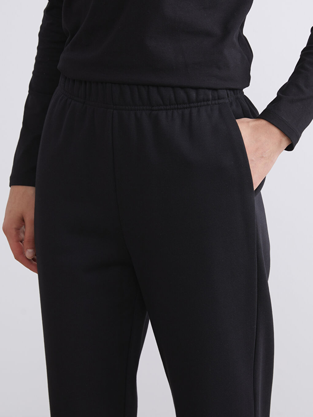 Elasticated Waist Women's Thick Jogger Sweatpants-2