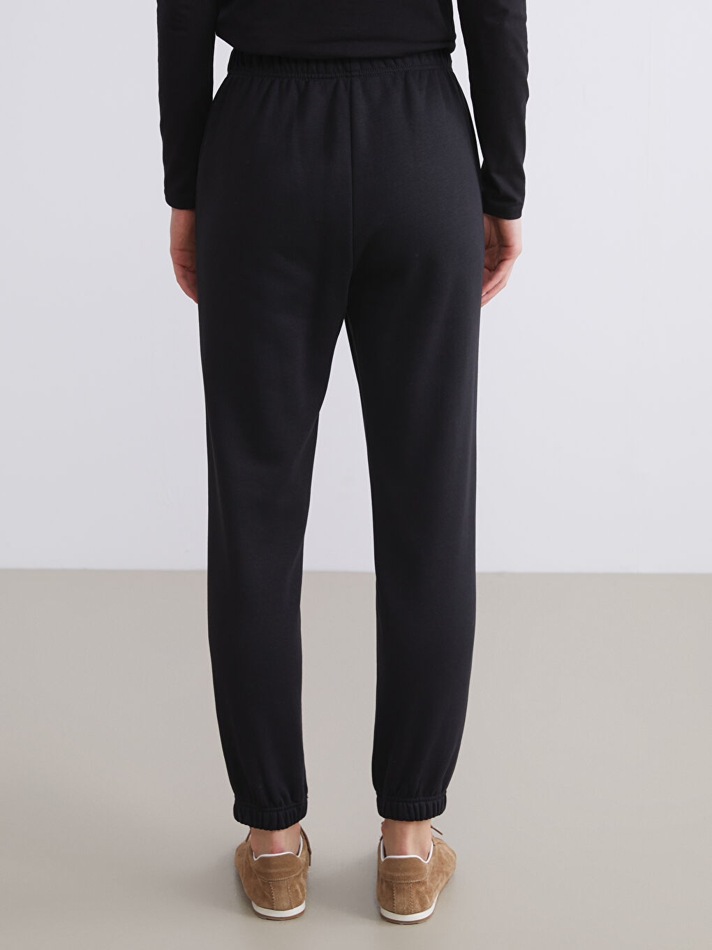 Elasticated Waist Women's Thick Jogger Sweatpants-3