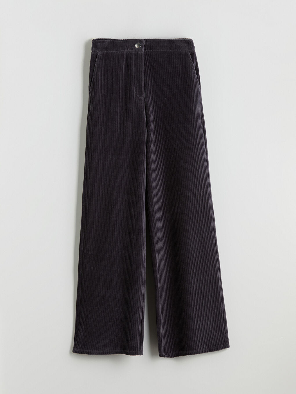 Standard Fit Corduroy Women's Trousers-4