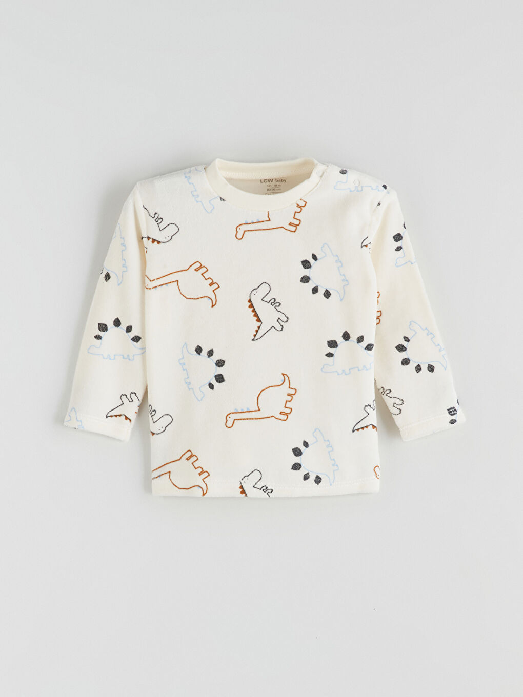 Crew Neck Baby Boys' Pyjama Set-1