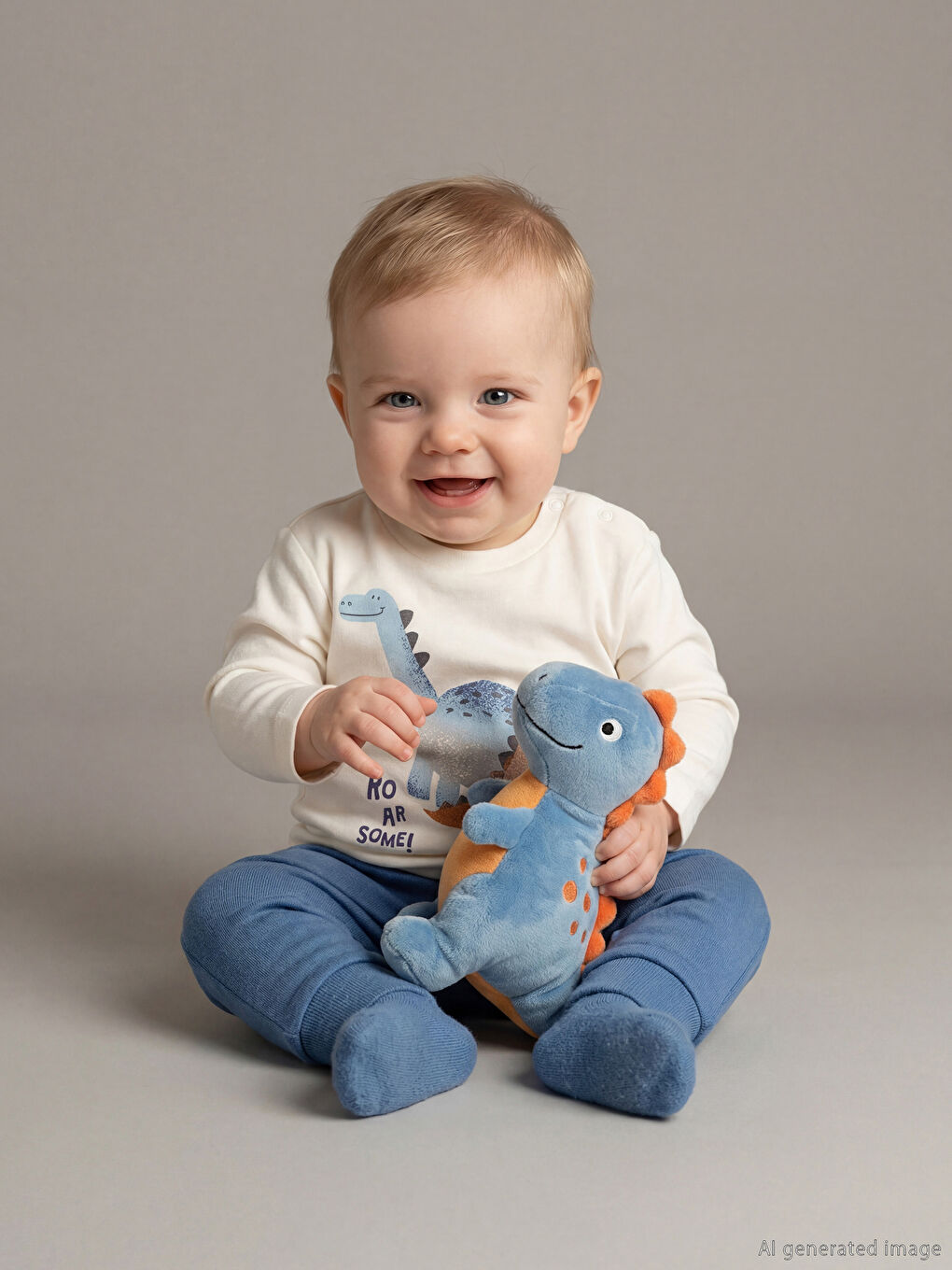 Crew Neck Baby Boys' Pyjama Set