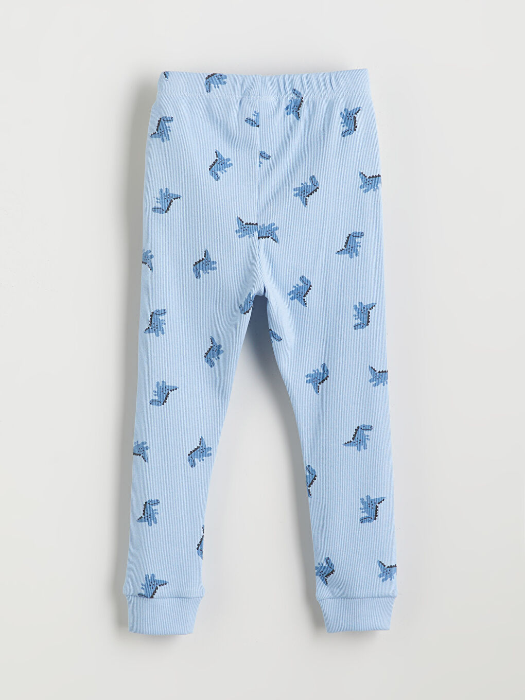 Crew Neck Printed Long Sleeve Baby Boys' Pyjama Set-4