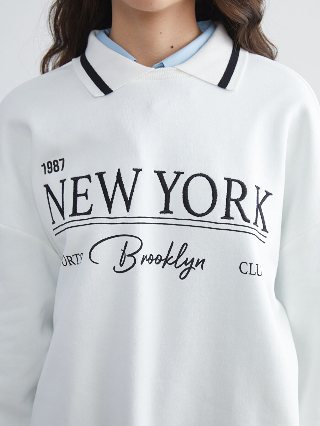 Woman ECRU Sweatshirt-2