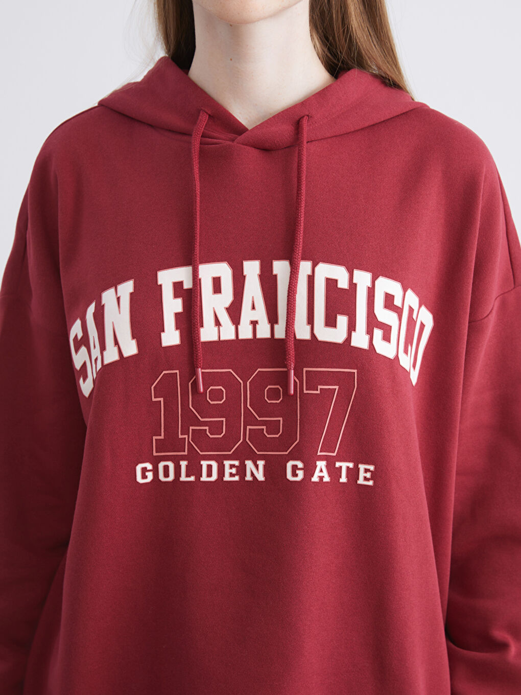 Woman BORDEAUX Hoodie-2