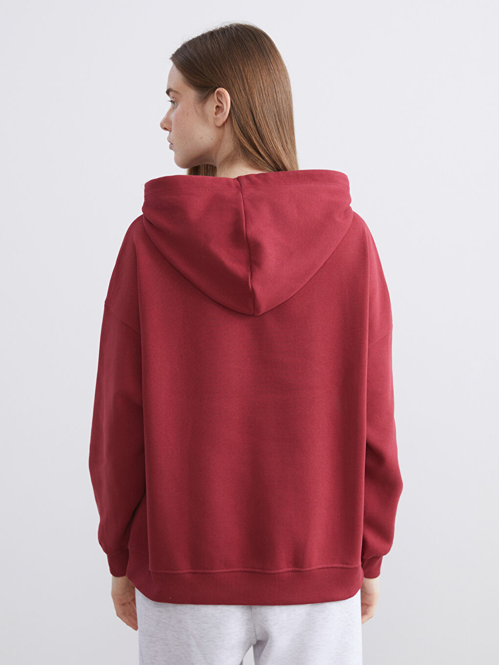 Woman BORDEAUX Hoodie-3