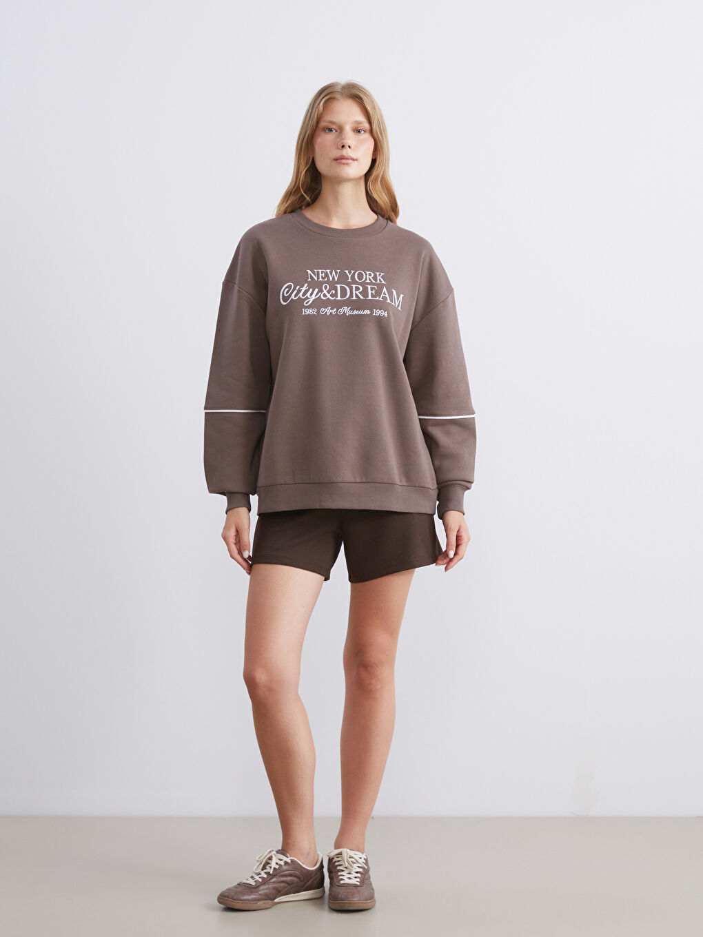 Woman BROWN Sweatshirt-1