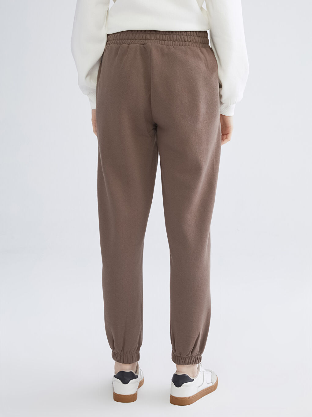 Elasticated Waist Women's Thick Jogger Sweatpants-3