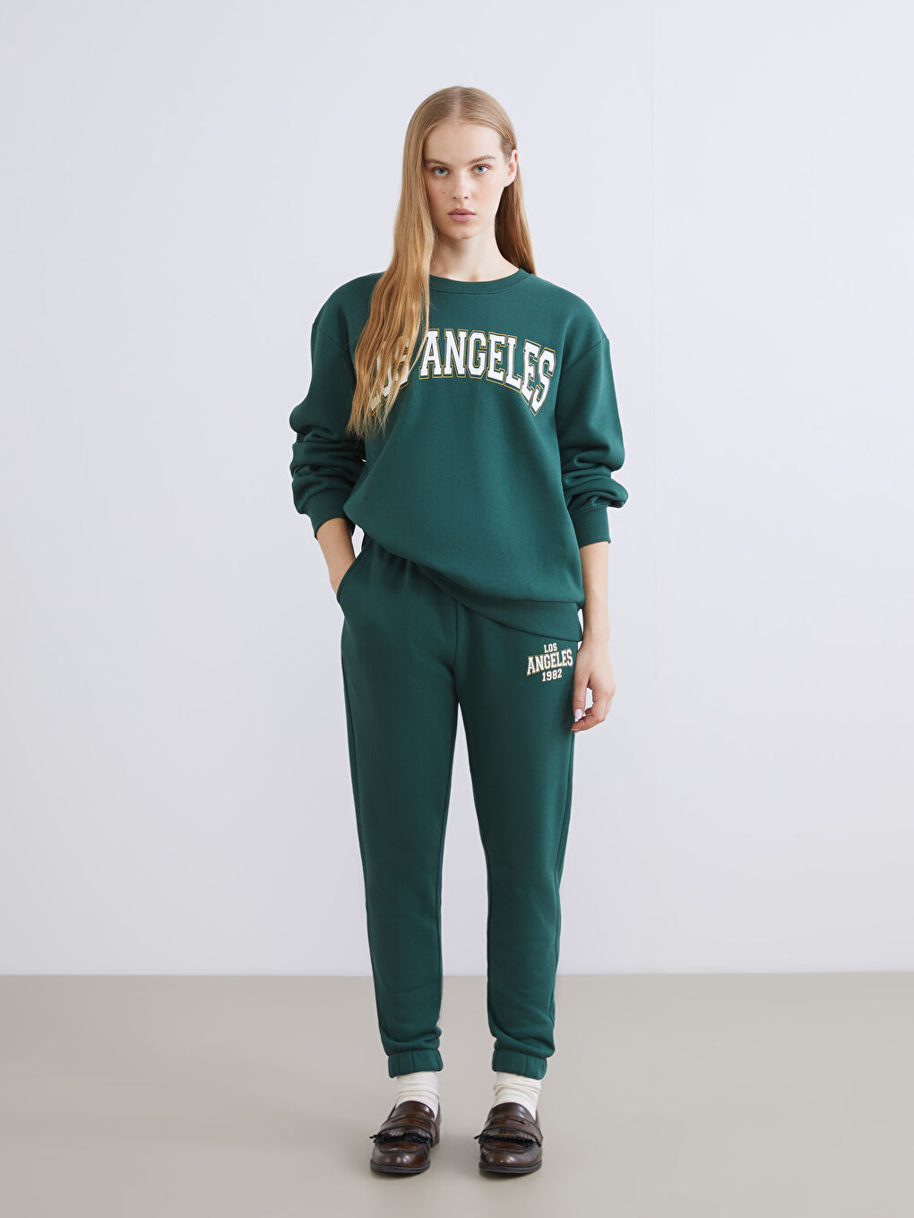 Әйелдер жасыл Свитшот-1