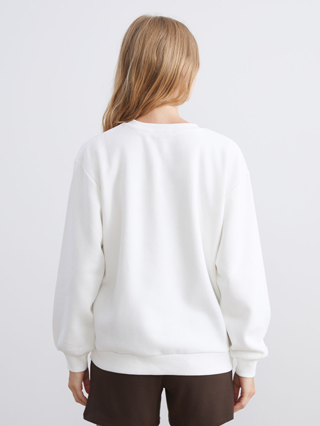California Embroidered Oversize Women's Thick Sweatshirt-3