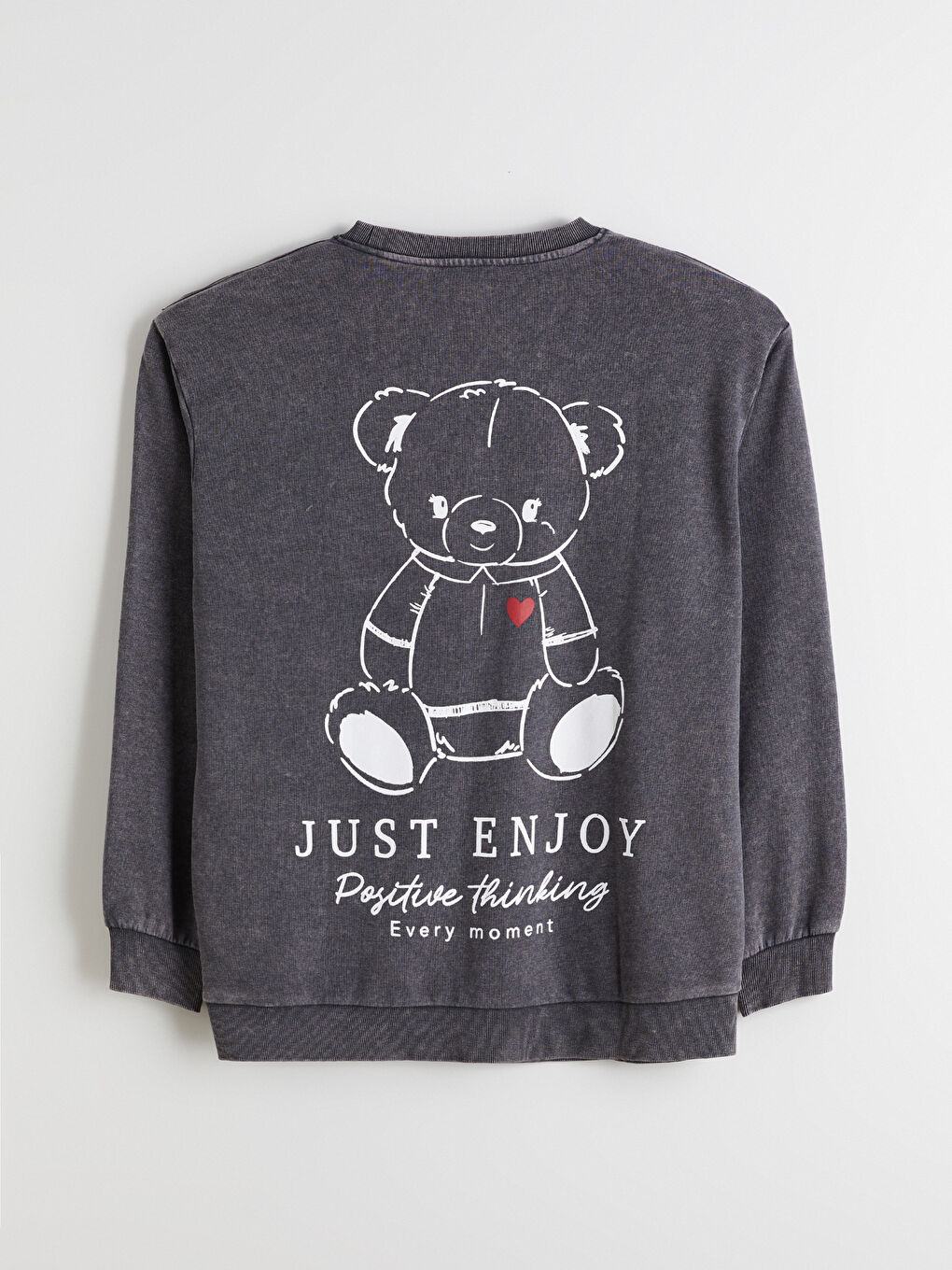 Printed Oversize Women's Thick Sweatshirt-1