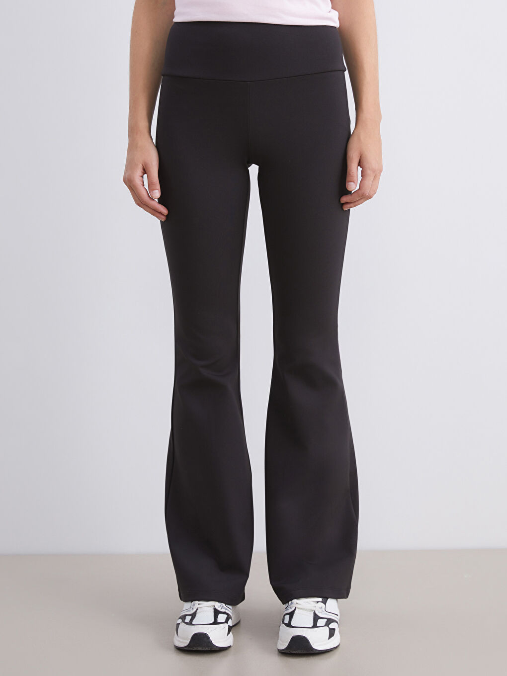 Elastic Waist Spanish Leg Women's Leggings Trousers-1