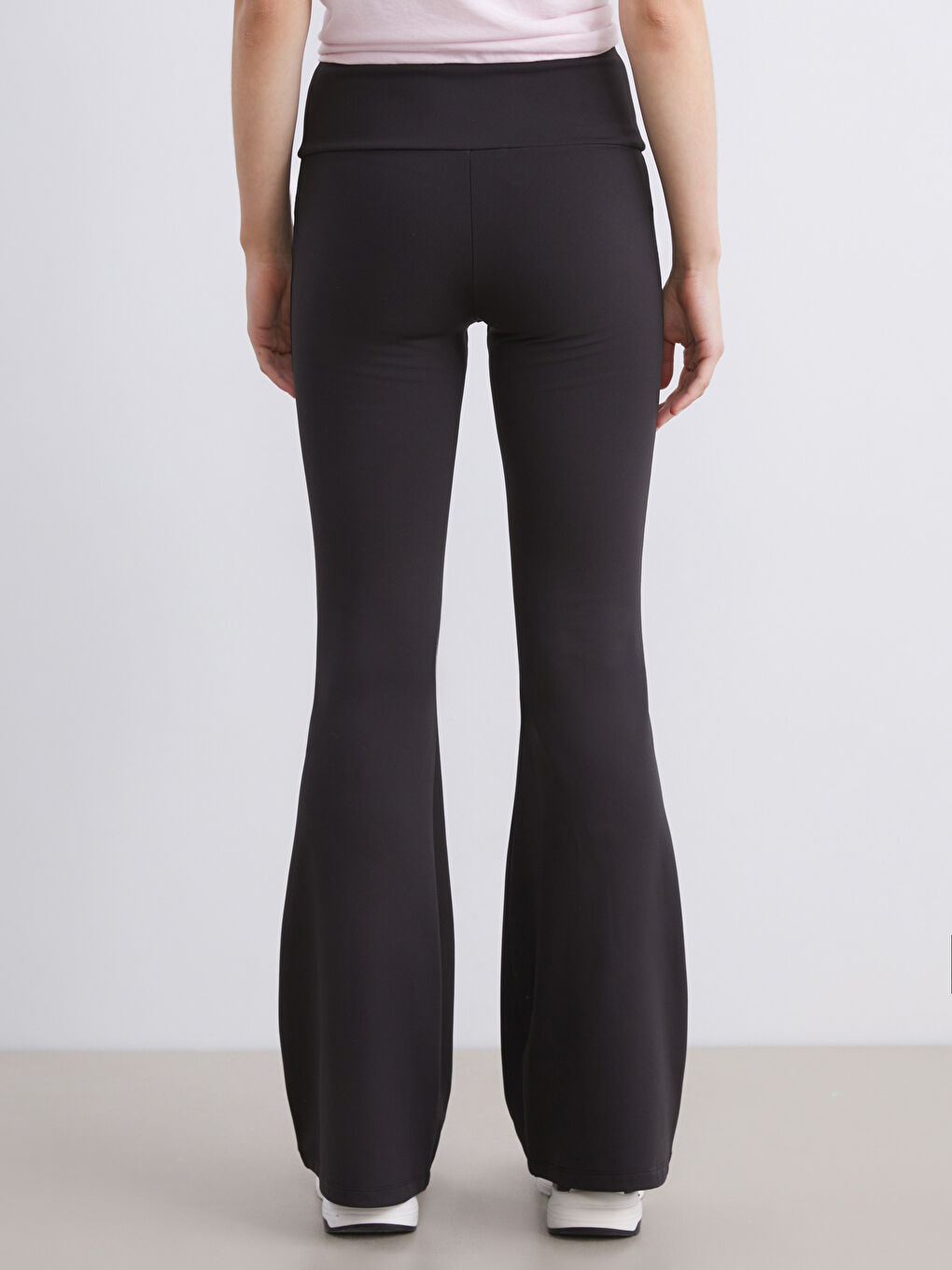 Elastic Waist Spanish Leg Women's Leggings Trousers-3