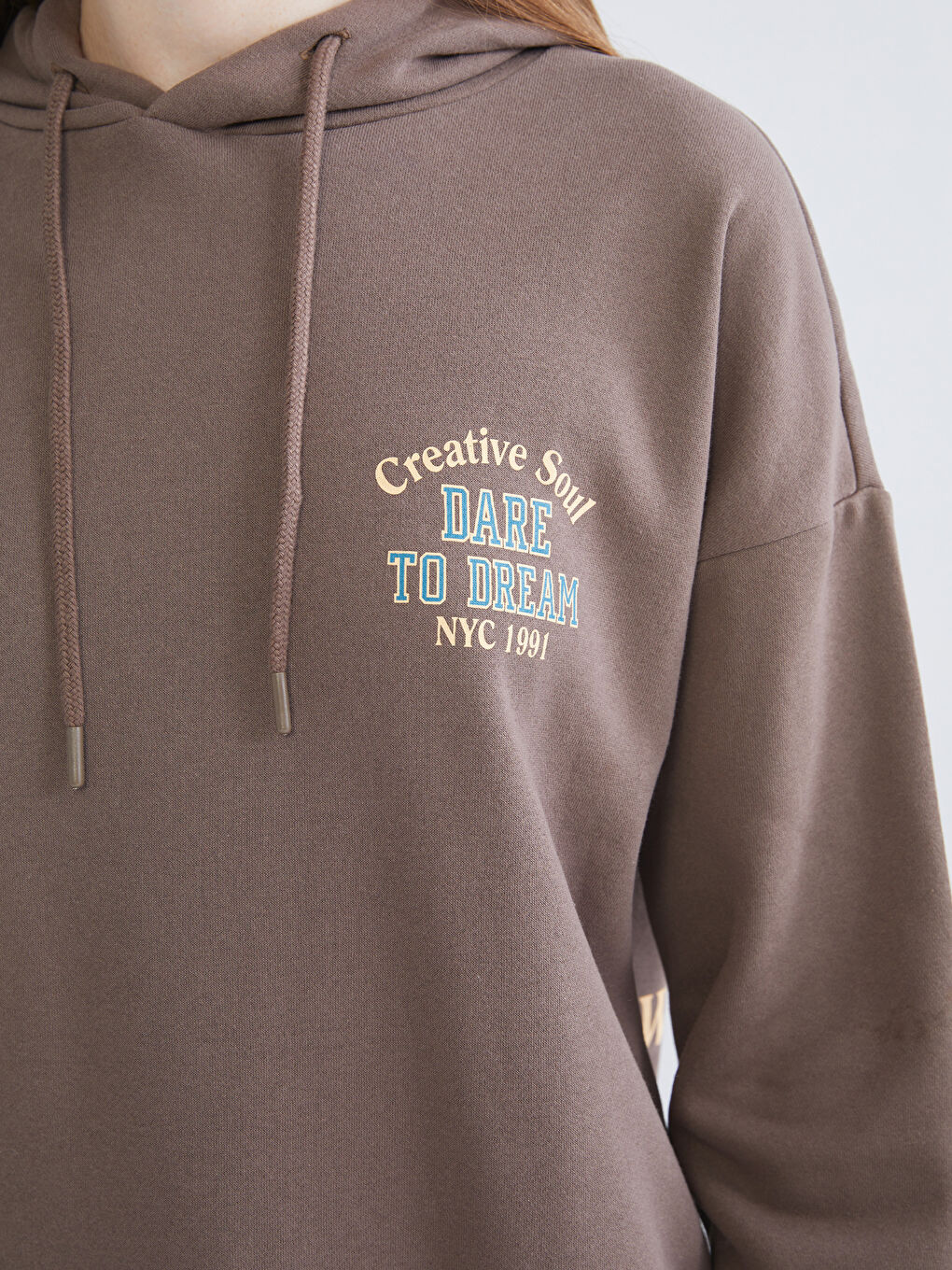 Printed Oversize Women's Thick Hoodie-2