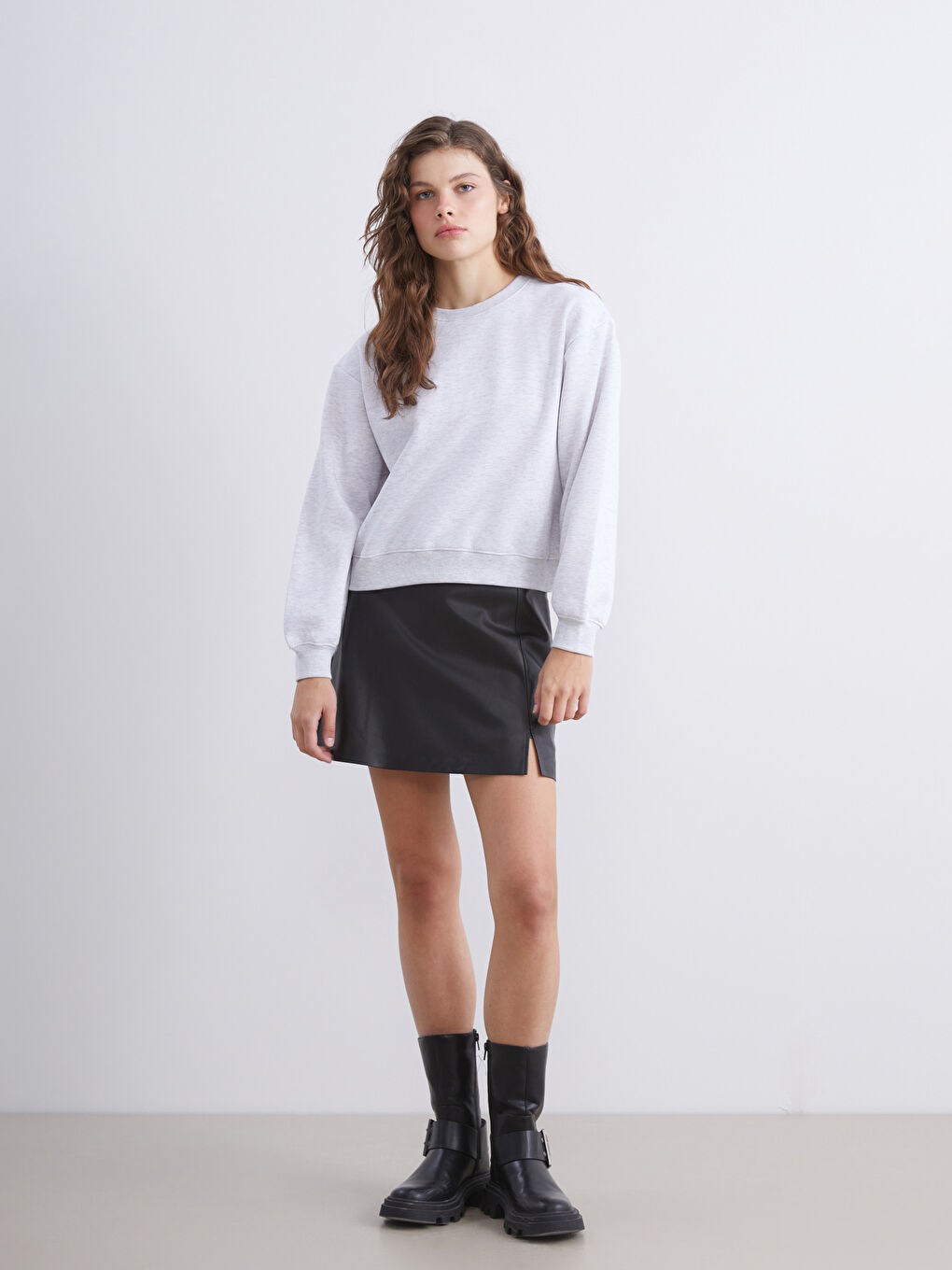 Woman GREY Sweatshirt-1
