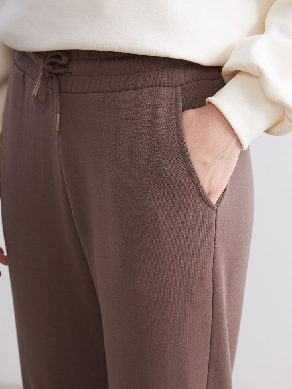 Elasticated Waist Women's Thick Jogger Sweatpants-2