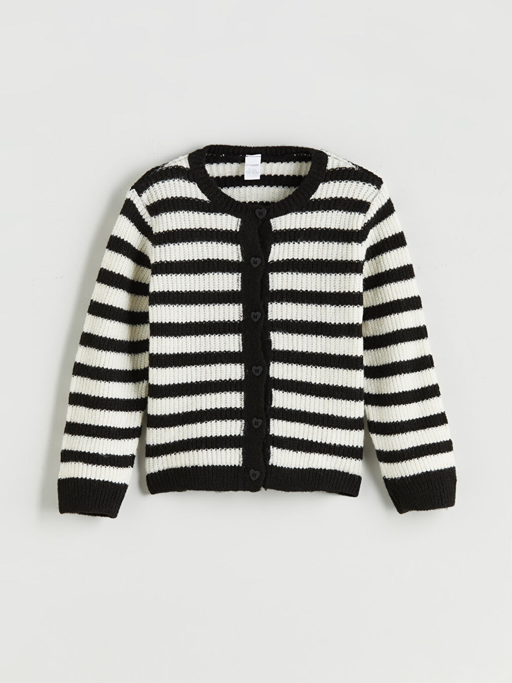 LCW Kids Crew Neck Striped Girls' Knitwear Sweater -W5BV25Z1-LFC