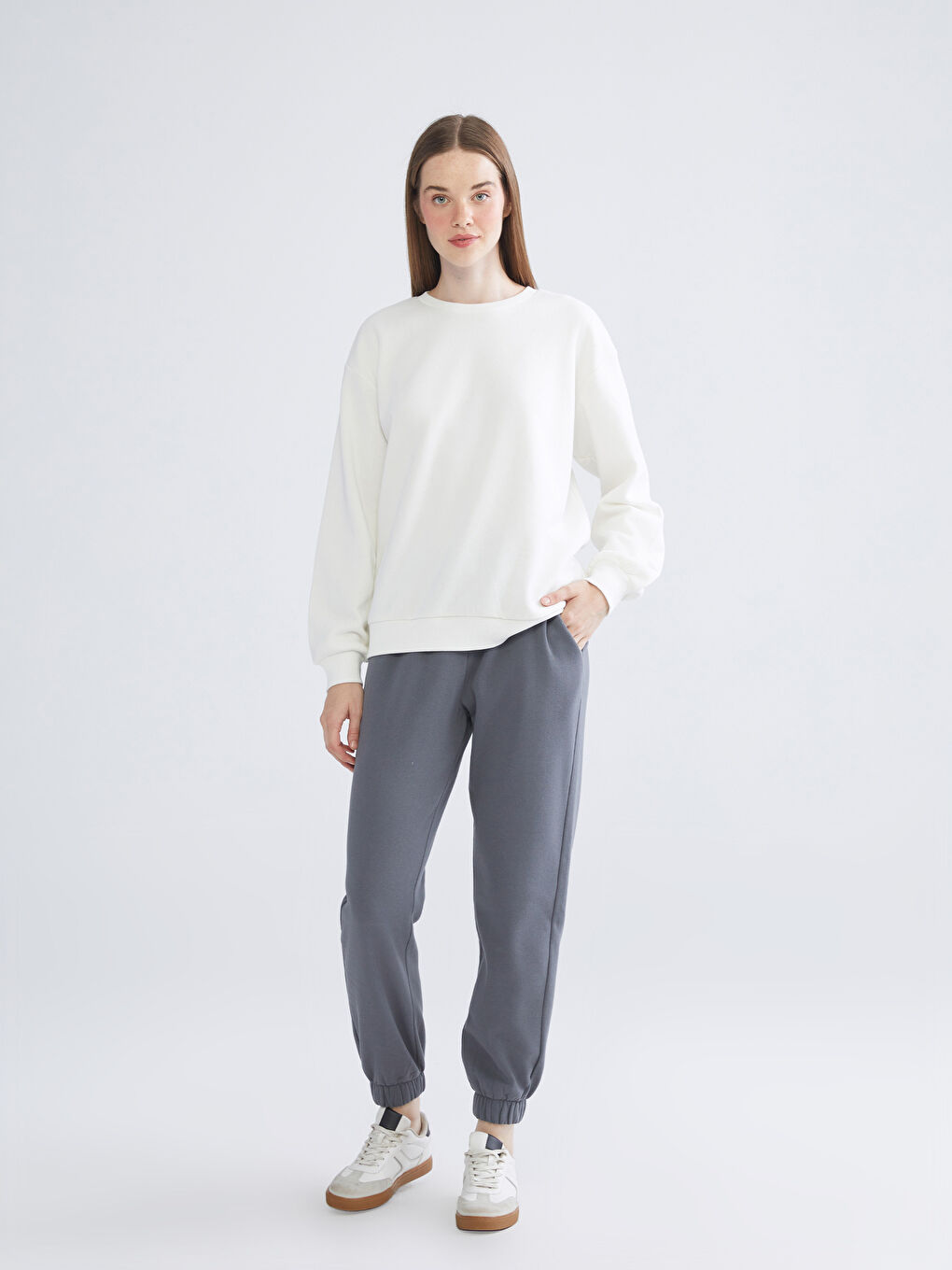 XSIDE Elasticated Waist Women's Thick Jogger Sweatpants -W5BV41Z8-VDL