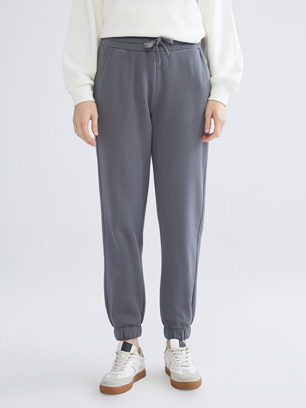 XSIDE Elasticated Waist Women's Thick Jogger Sweatpants -W5BV41Z8-VDL