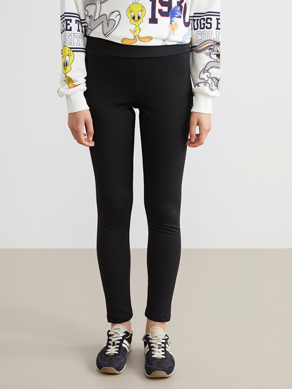 Elasticated Waist Women's Leggings-1