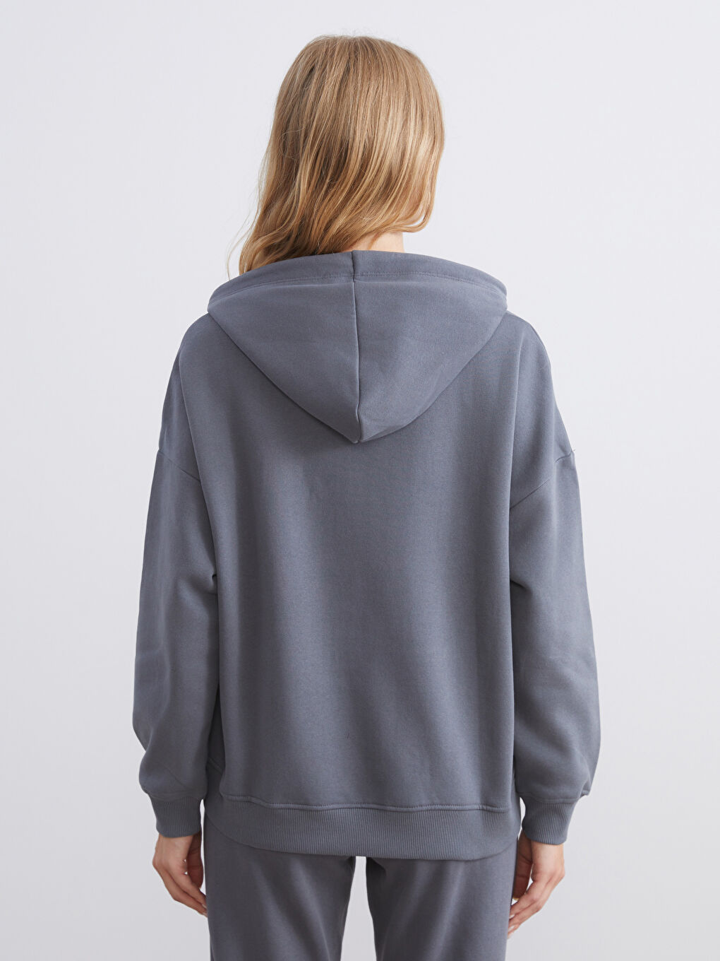Woman ANTHRACITE Hoodie-3
