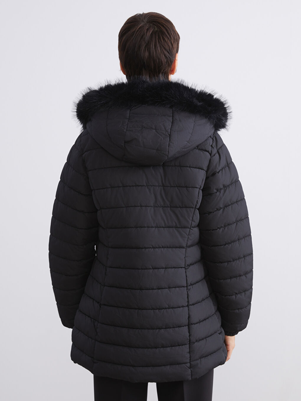 Hooded Women's Puffer Coat-10