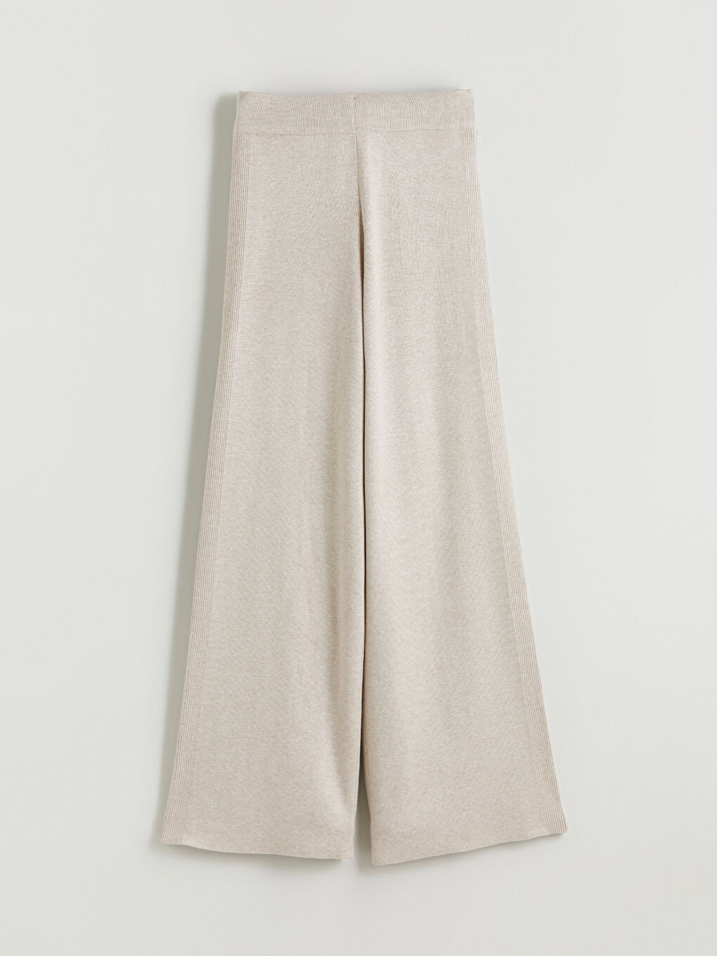 Elasticated Waist Women's Knitwear Trousers-4