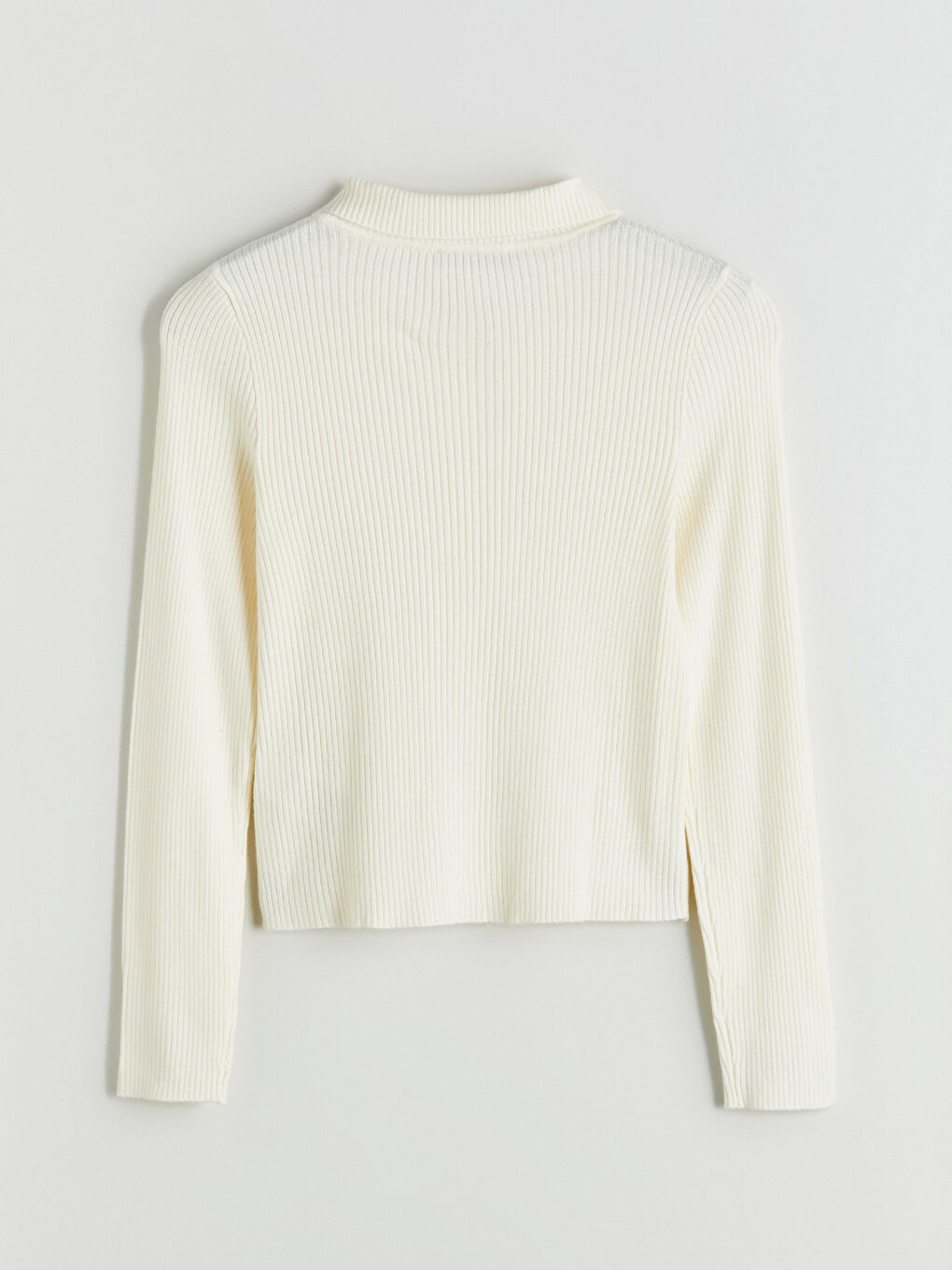 Polo Neck Women's Knitwear Cardigan-5