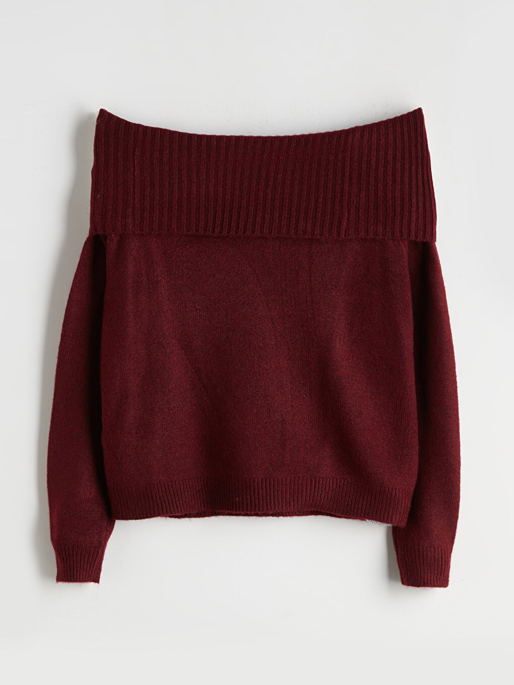 Slash Neck Women's Knitwear Sweater-5