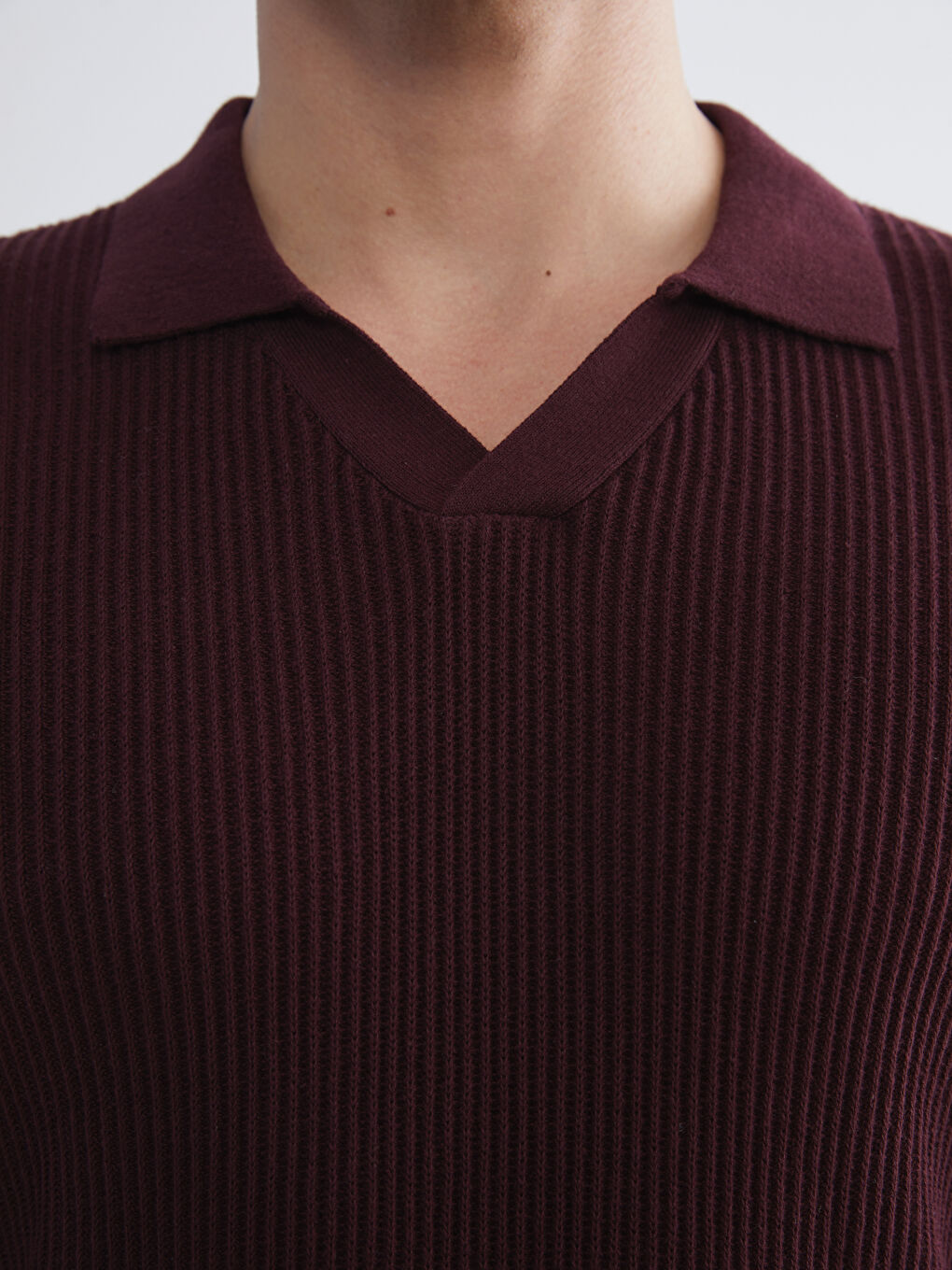 Polo Neck Men's Knitwear Sweater-2