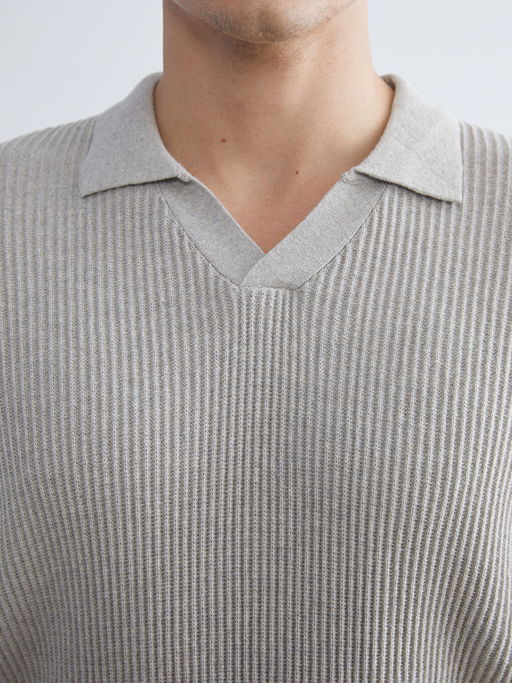 Polo Neck Men's Knitwear Sweater-2