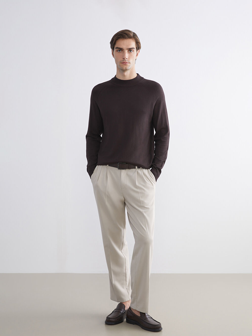 Half Turtleneck Men's Knitwear Sweater-1