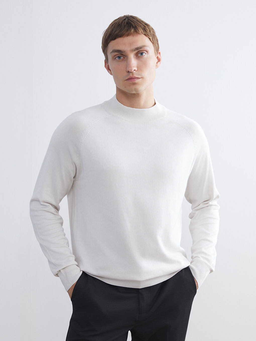 Half Turtleneck Men's Knitwear Sweater