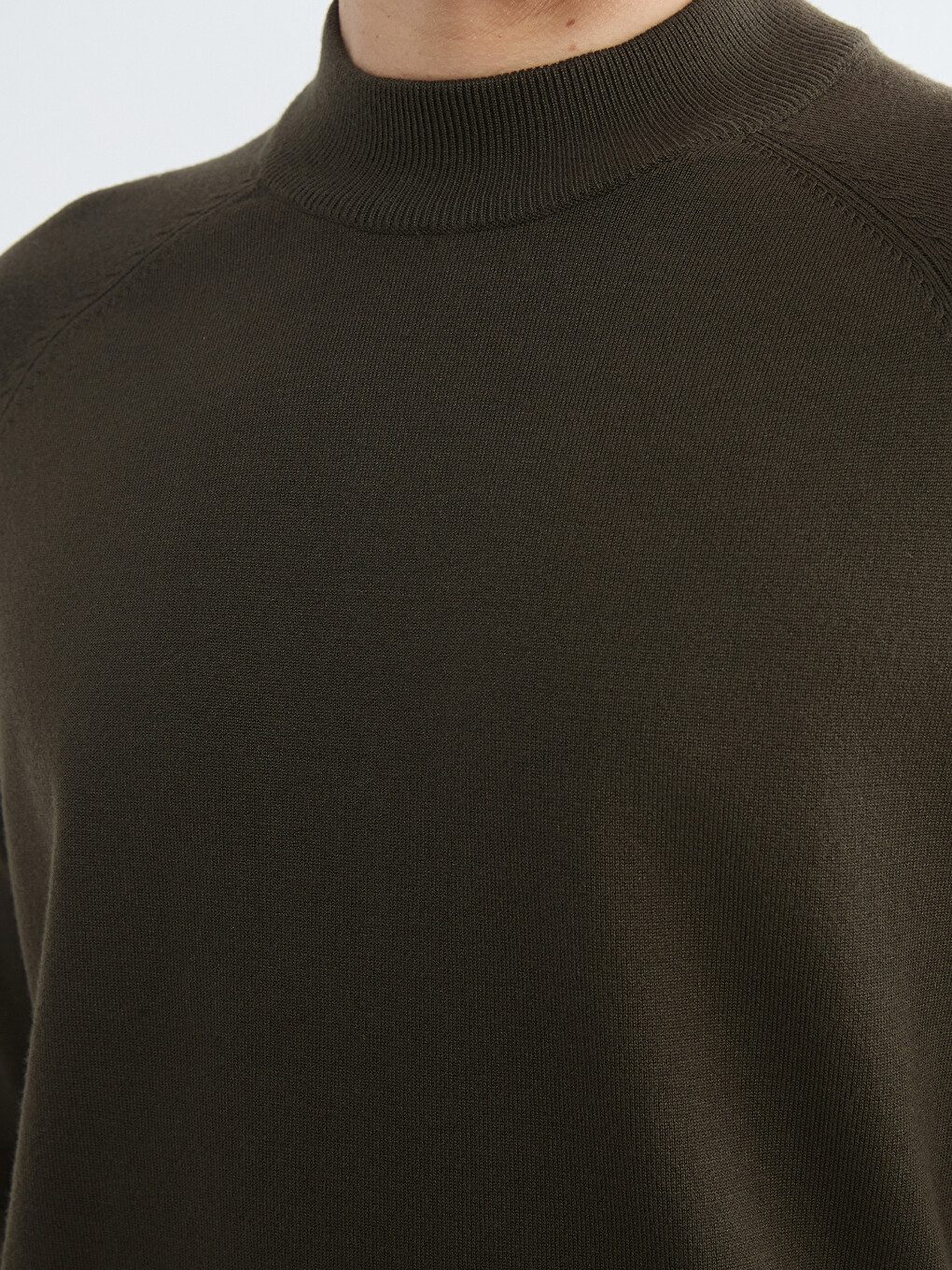 Men's Half Fisherman Ribbed Knit Sweater-2