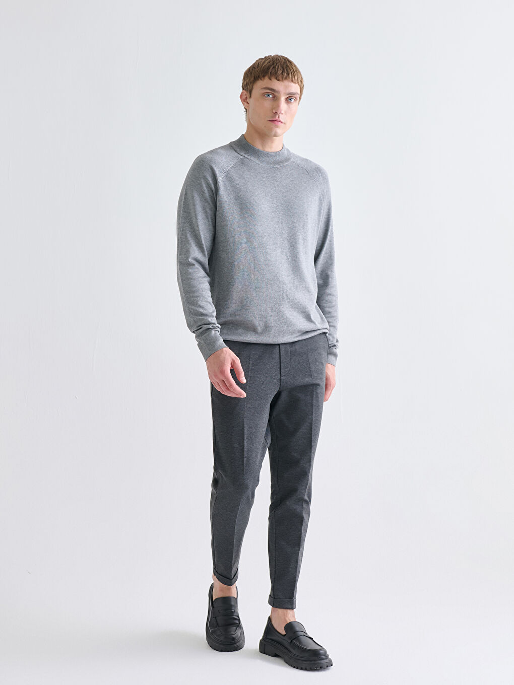 Half Turtleneck Men's Knitwear Sweater-2